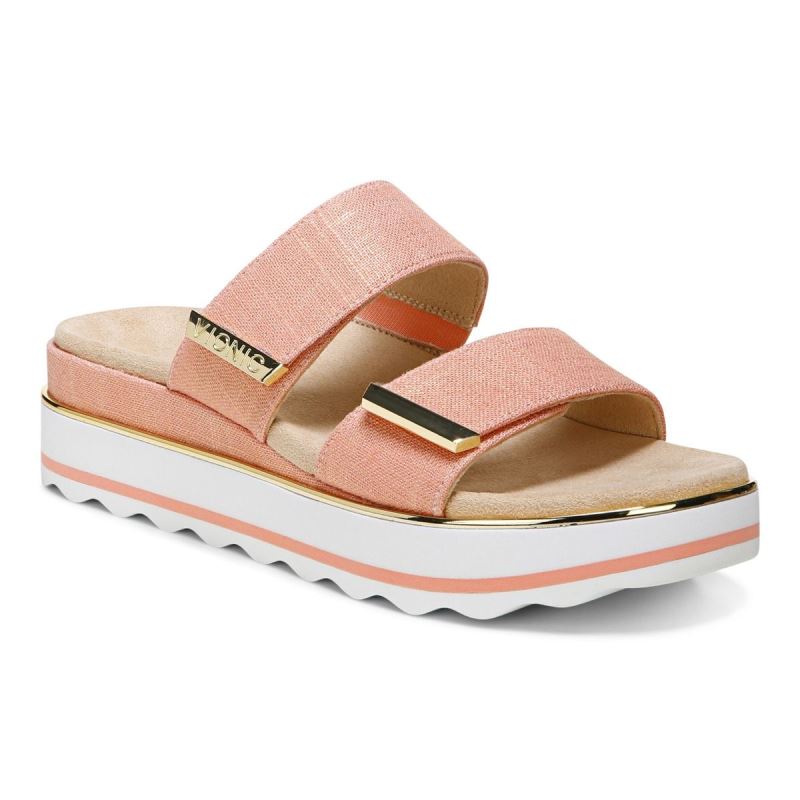 Vionic Brandie Flatform Sandal Korall | oK2AdLlv