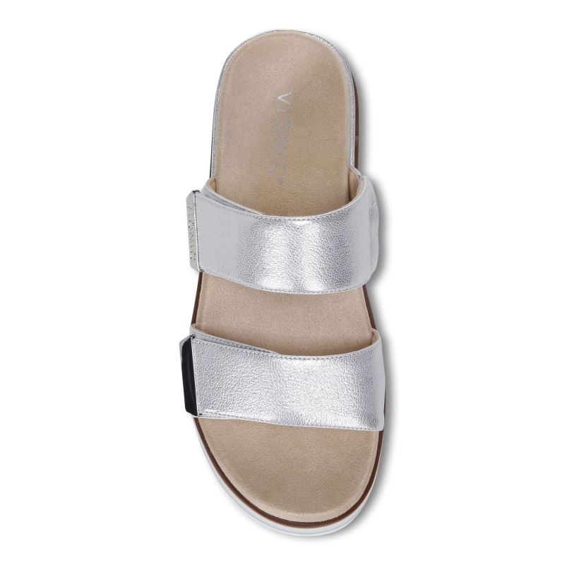 Vionic Brandie Flatform Sandal Silver | xnoqIkLJ