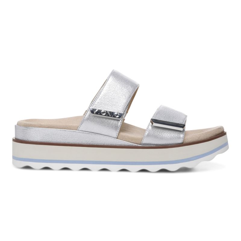 Vionic Brandie Flatform Sandal Silver | xnoqIkLJ