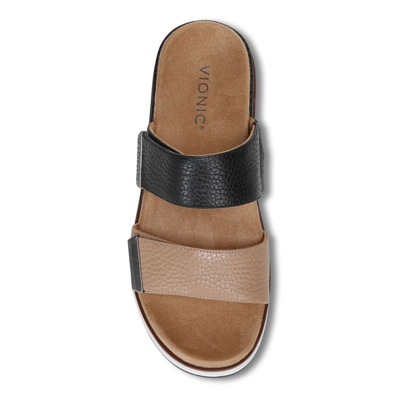 Vionic Brandie Flatform Sandal Svarta | ueoqaYqT