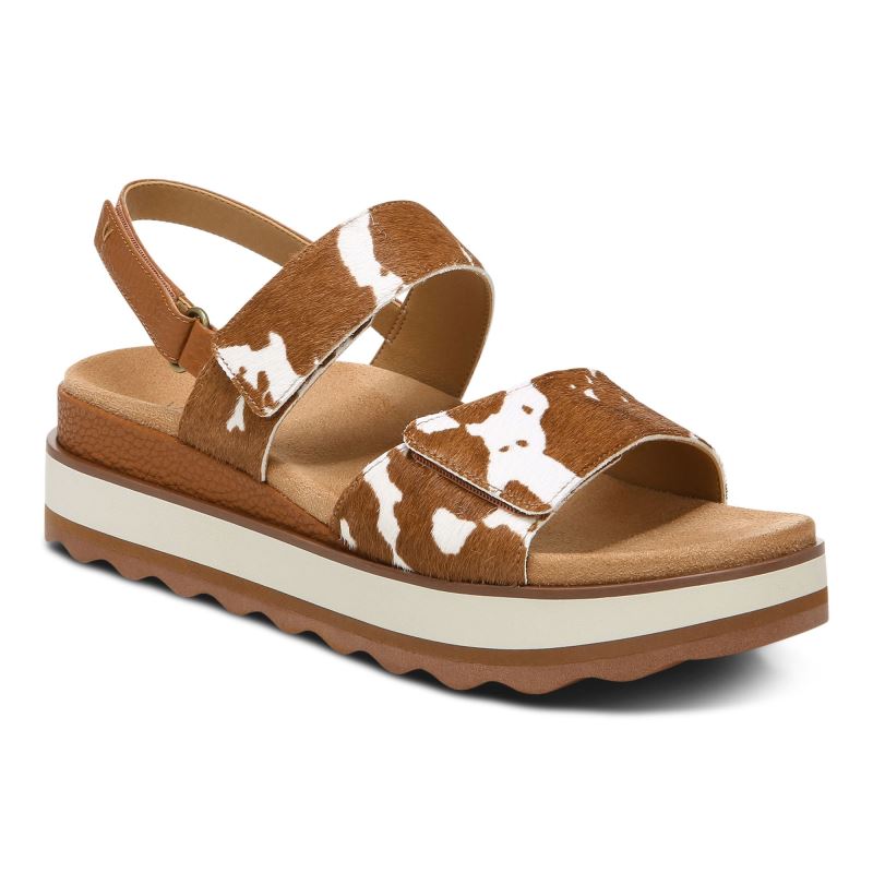 Vionic Brielle Flatform Sandal Bruna | NxzimjIp