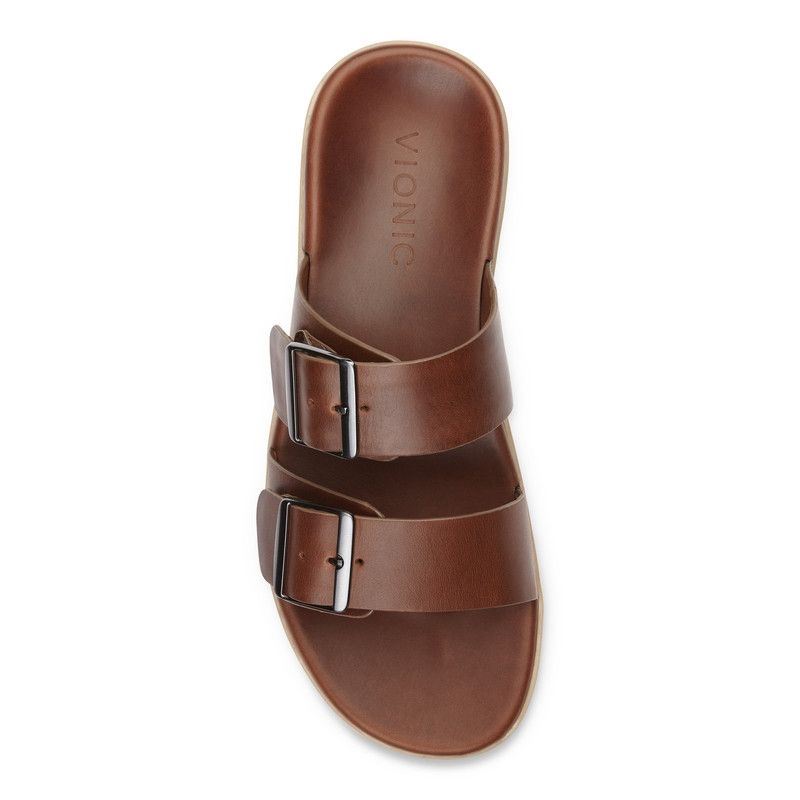 Vionic Charlie Badtofflor Sandal Bruna | 9an1fBvp