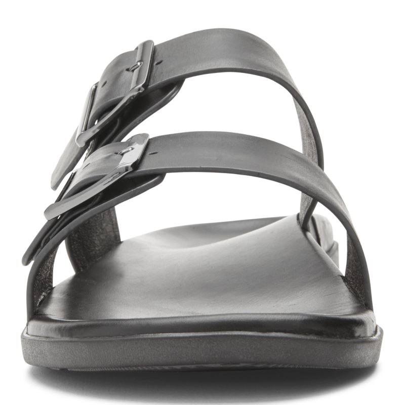 Vionic Charlie Badtofflor Sandal Svarta | P6UNGAFb