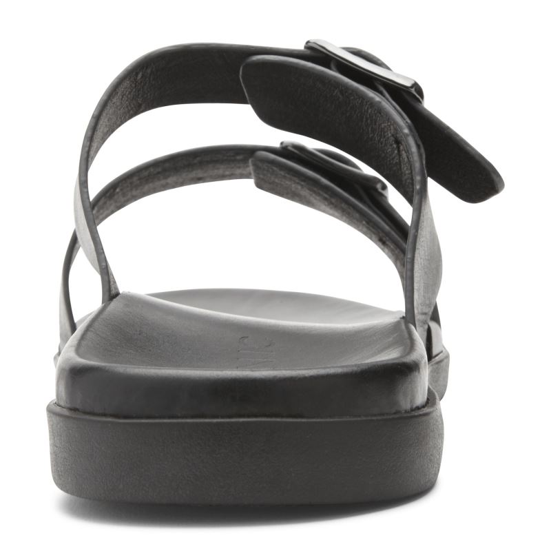 Vionic Charlie Badtofflor Sandal Svarta | P6UNGAFb