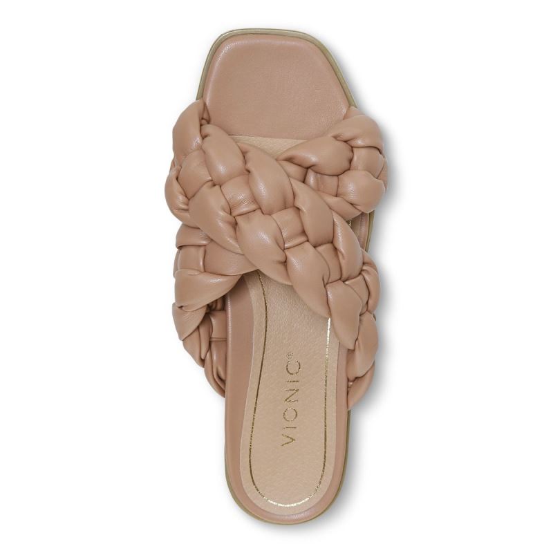 Vionic Kalina Badtofflor Sandal Bruna | 5bS2Nrjy