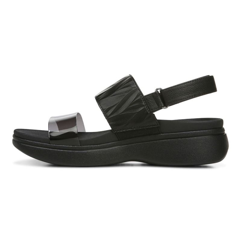 Vionic Karleen Platform Sandal Svarta | c58Dvuew