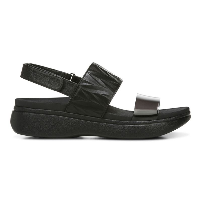 Vionic Karleen Platform Sandal Svarta | c58Dvuew