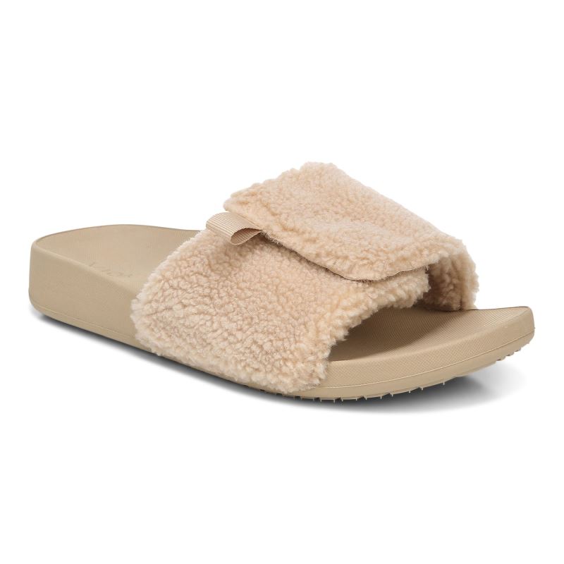 Vionic Keira Badtofflor Sandal Beige | PFzxhJws