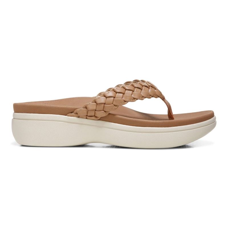 Vionic Kenji Platform Sandal Bruna | xOHnL2Rh