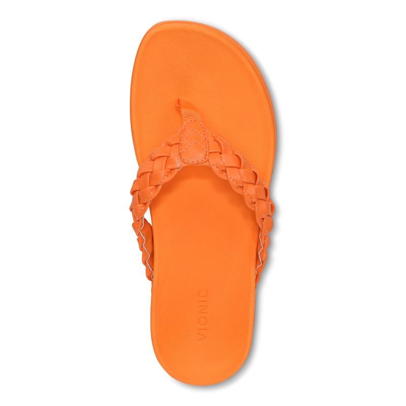 Vionic Kenji Platform Sandal Guld | ZvmK9Clf