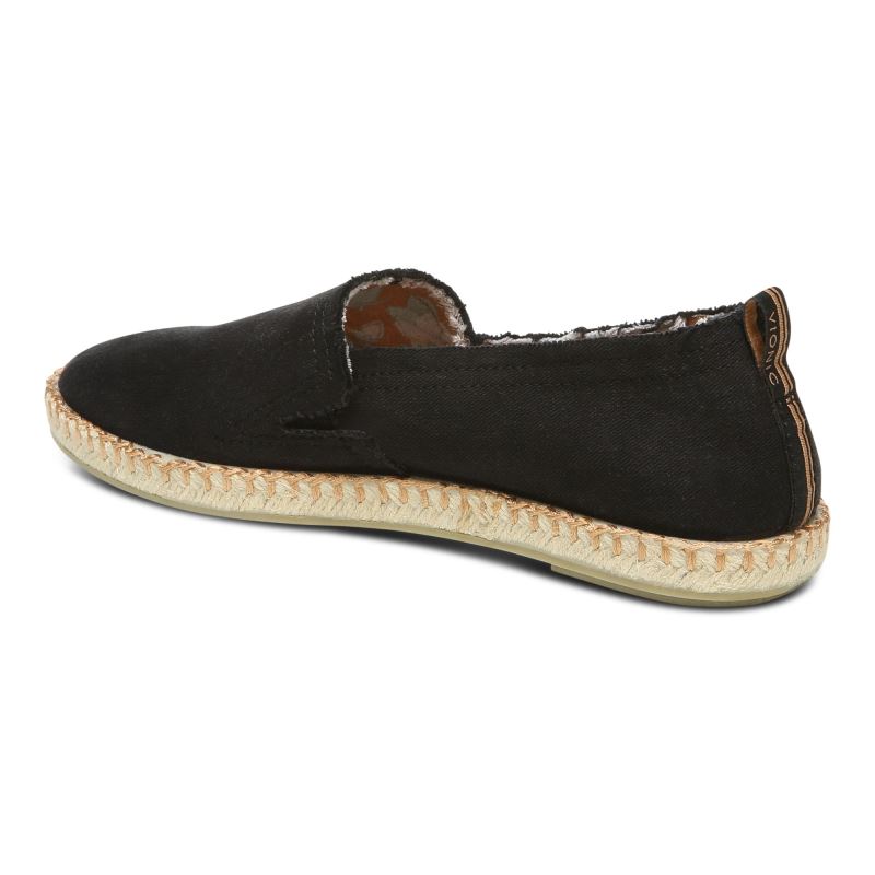 Vionic Laguna Espadrille Svarta | Sif2AnFf