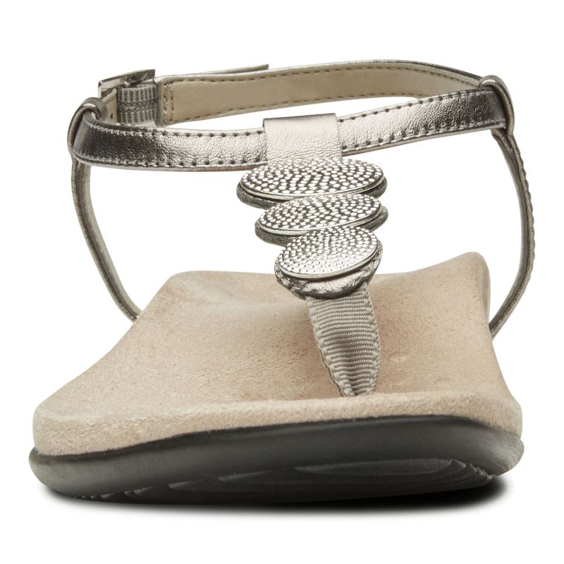 Vionic Lizbeth Backstrap Sandal Silver | eGa1JKUN