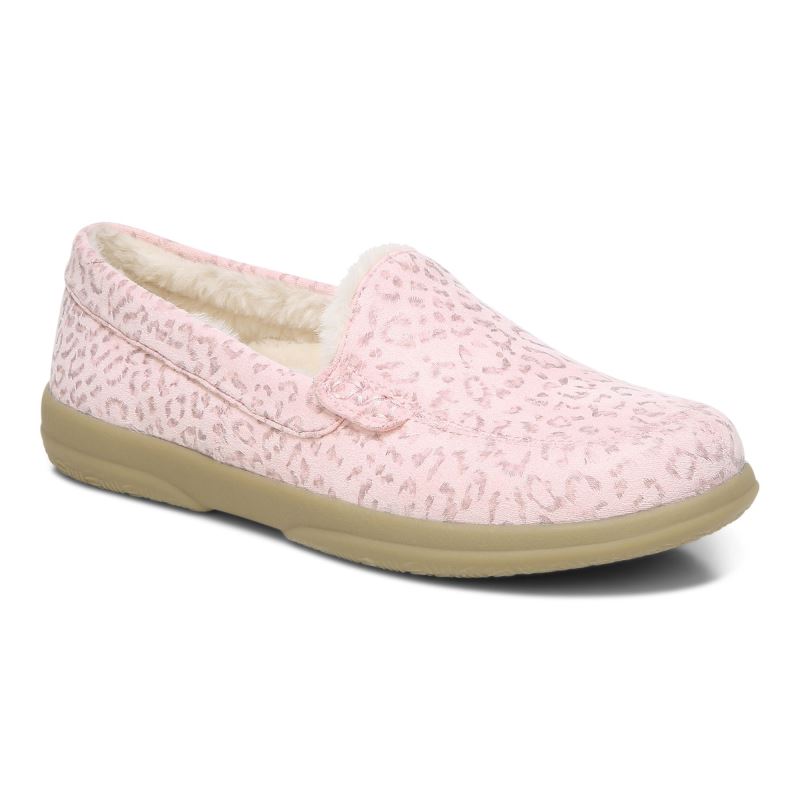 Vionic Lynez Tofflor Rosa Leopard | QFtS9LAA