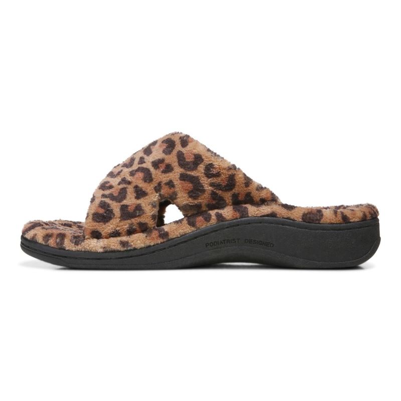 Vionic Relax Slippers Bruna Leopard | ao5g6wO7