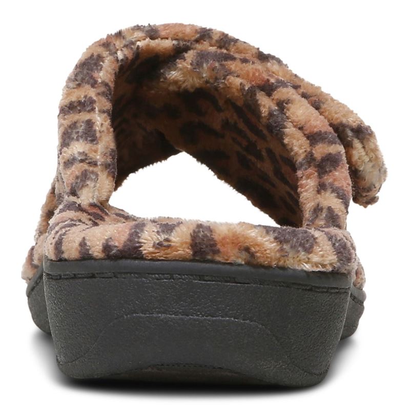 Vionic Relax Slippers Bruna Leopard | ao5g6wO7