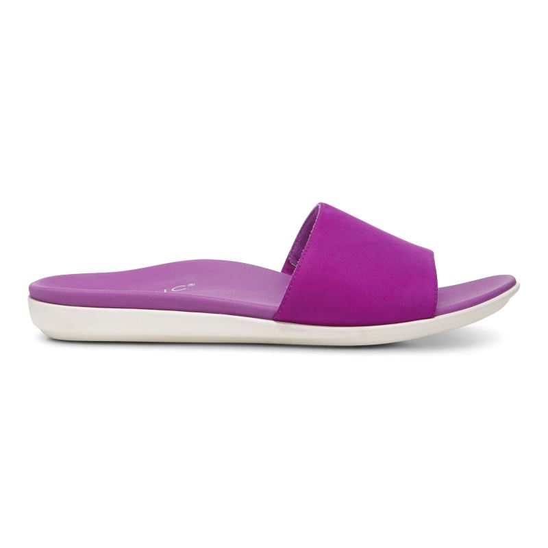 Vionic Val Badtofflor Sandal Lila | ZJAmdq6E