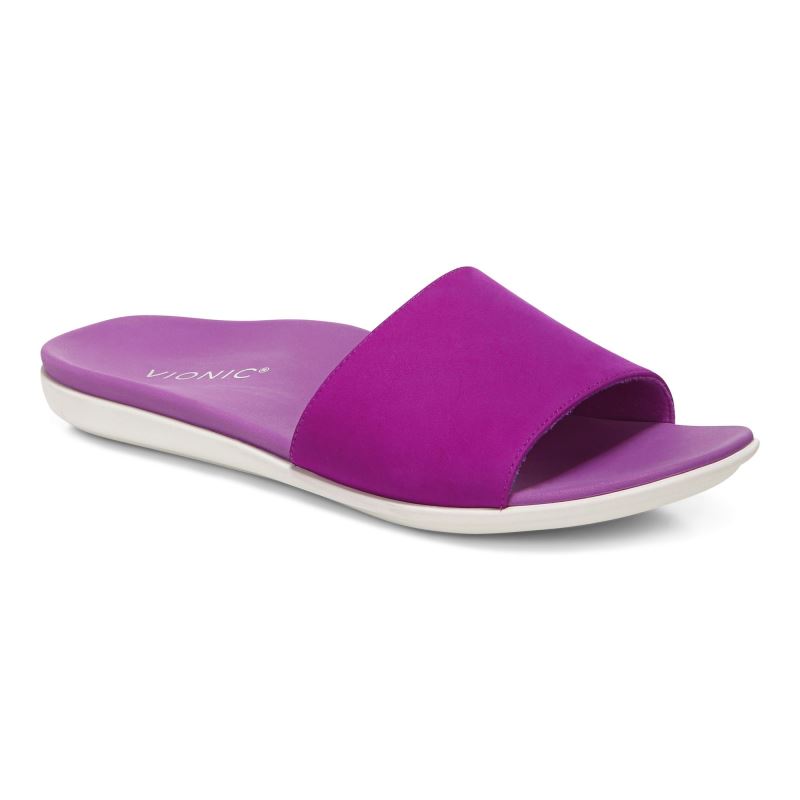 Vionic Val Badtofflor Sandal Lila | ZJAmdq6E