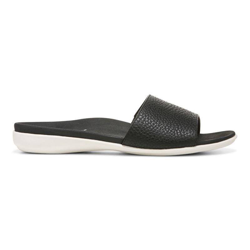 Vionic Val Badtofflor Sandal Svarta | fz3a4Jqc