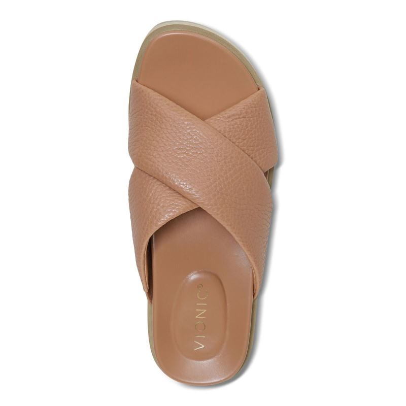 Vionic Vesta Flatform Lug Sandal Bruna | NGmB0kuW