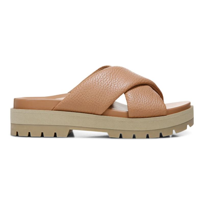 Vionic Vesta Flatform Lug Sandal Bruna | NGmB0kuW