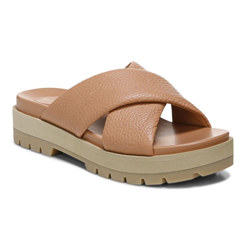 Vionic Vesta Flatform Lug Sandal Bruna | NGmB0kuW