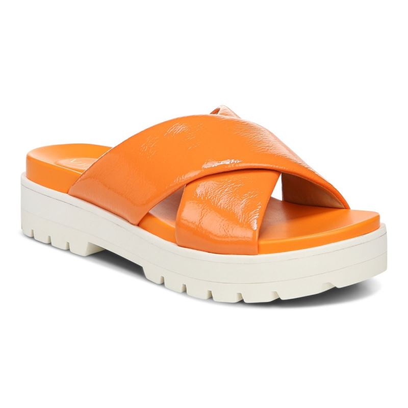 Vionic Vesta Flatform Lug Sandal Guld | 5jnqNbsG