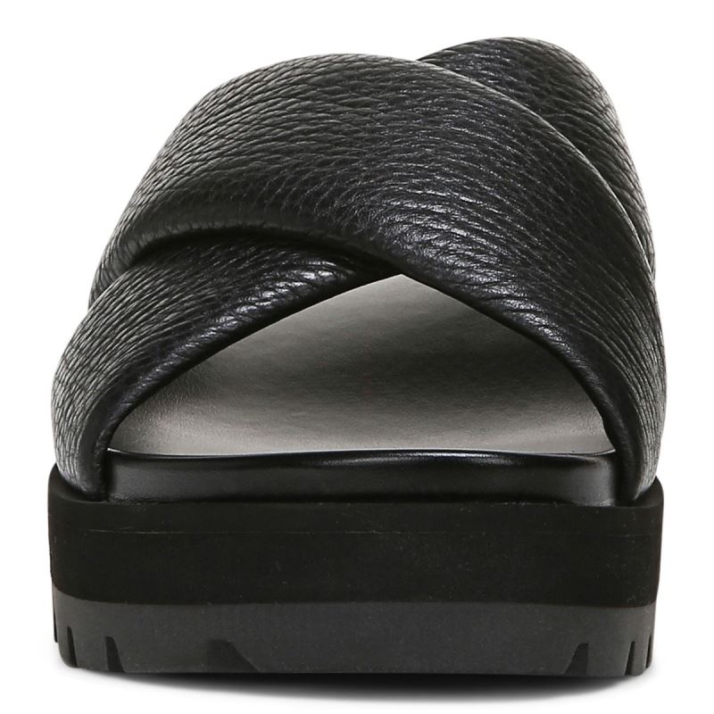 Vionic Vesta Flatform Lug Sandal Svarta | IpTJvowu