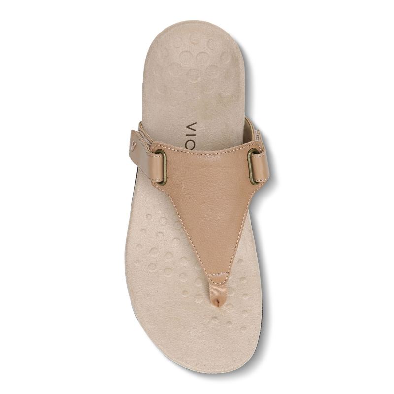 Vionic Wanda T-Rem Sandal Bruna | BM0ZCRDm