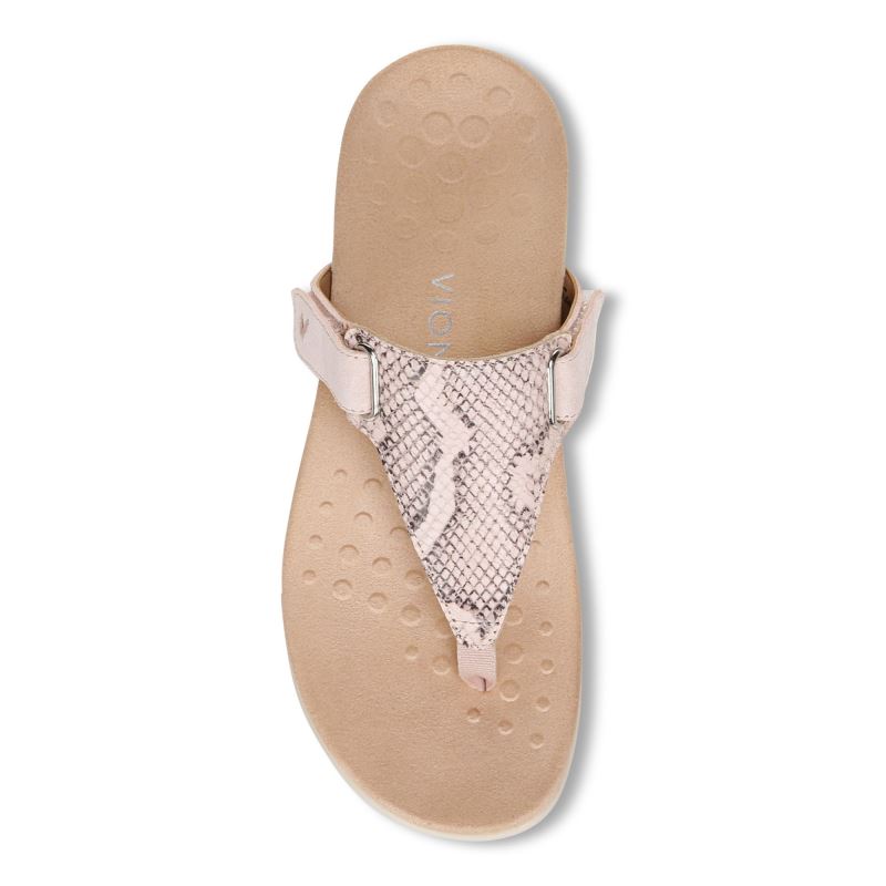 Vionic Wanda T-Rem Sandal Ljus | 0TsoTIc6