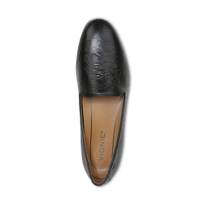 Vionic Willa Slip on Platta Svarta | lptXHbes