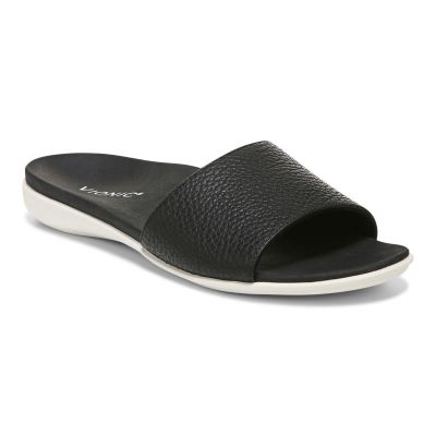 Vionic Val Badtofflor Sandal Svarta | fz3a4Jqc