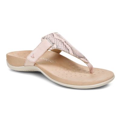 Vionic Wanda T-Rem Sandal Ljus | 0TsoTIc6